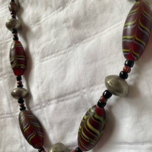 Vintage African trade beads necklace